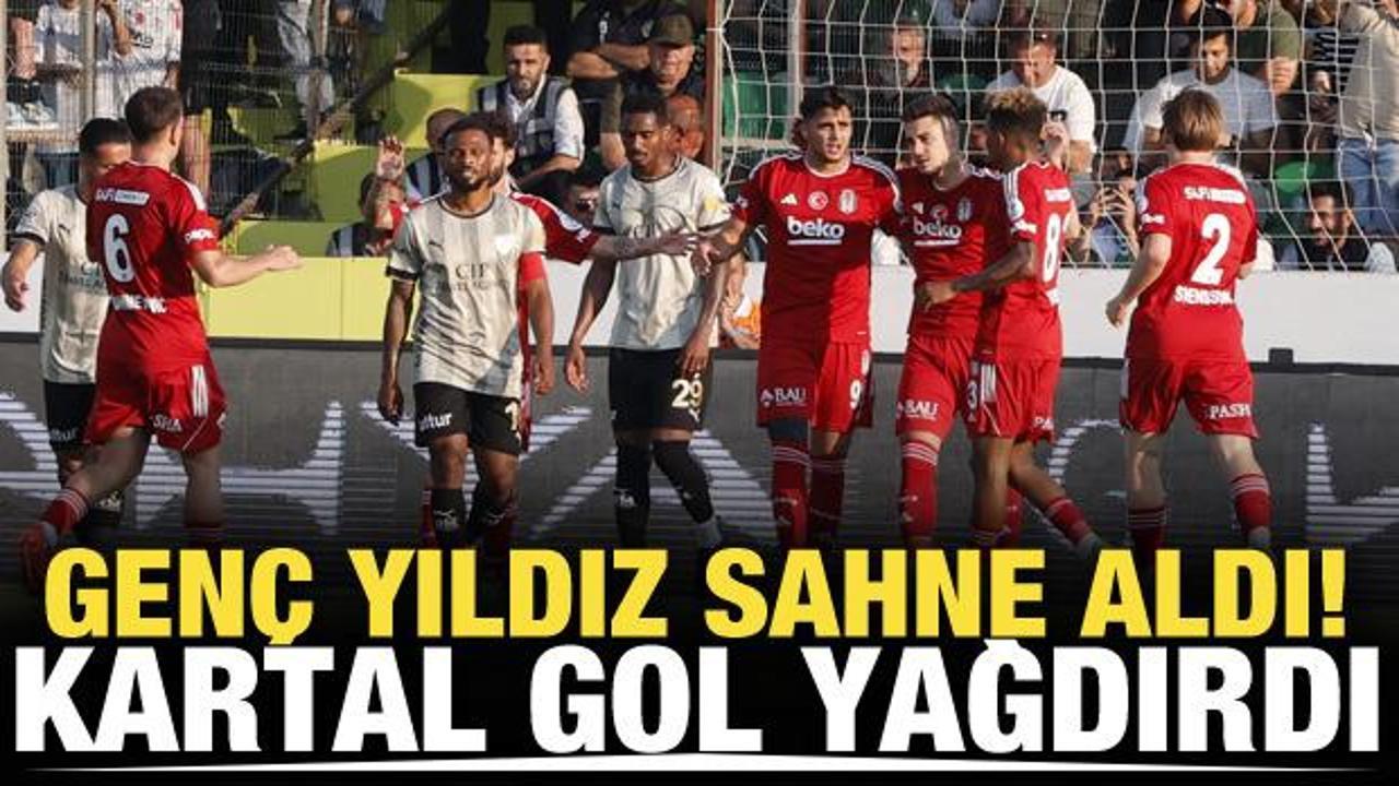 Gen&ccedil; yıldız sahne aldı! Beşiktaş gol yağdırdı
