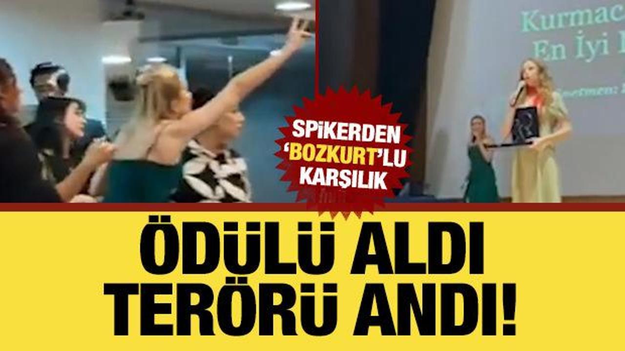Ödül töreninde terör gerginliği! DHKP-C uzantılarını anan yönetmene spikerden tepki