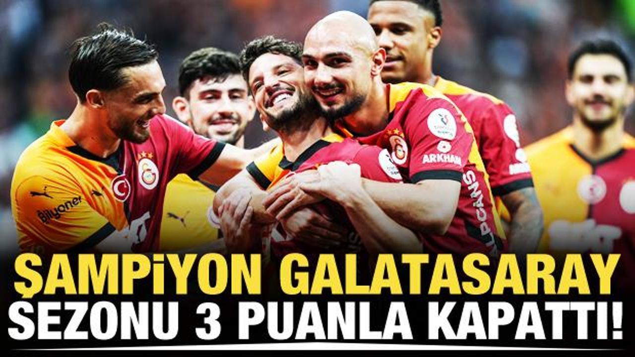 Şampiyon sezona 3 puanla veda etti!