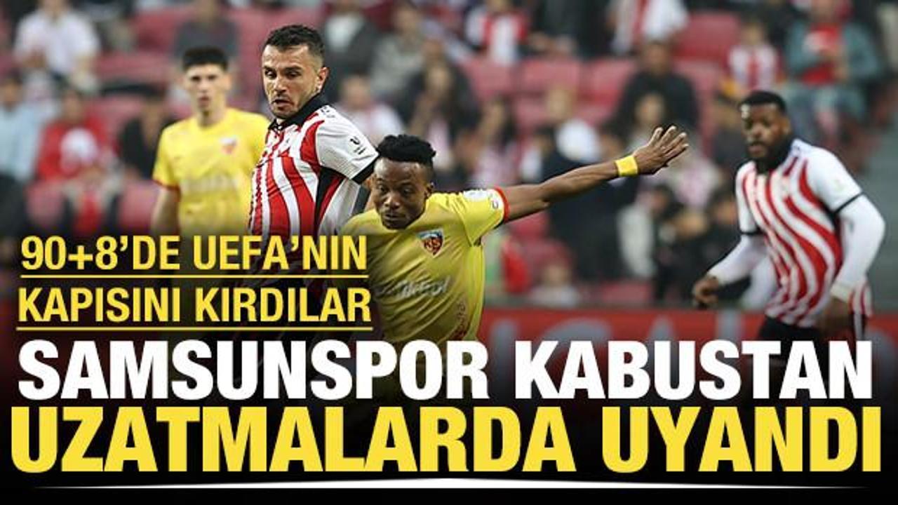 Samsun 'UEFA' kabusundan son anda uyandı: G&ouml;zyaşları sel oldu