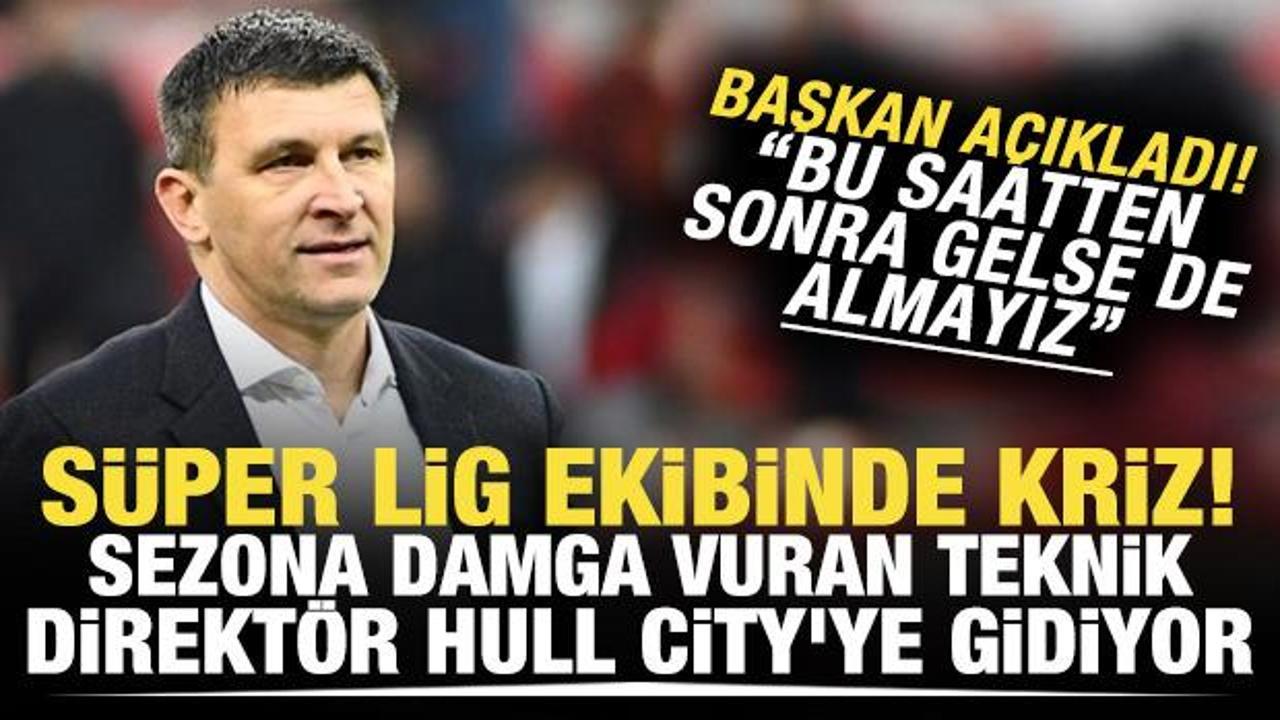 Süper Lig ekibinde kriz! Sezona damga vuran teknik direktör Hull City'ye gidiyor