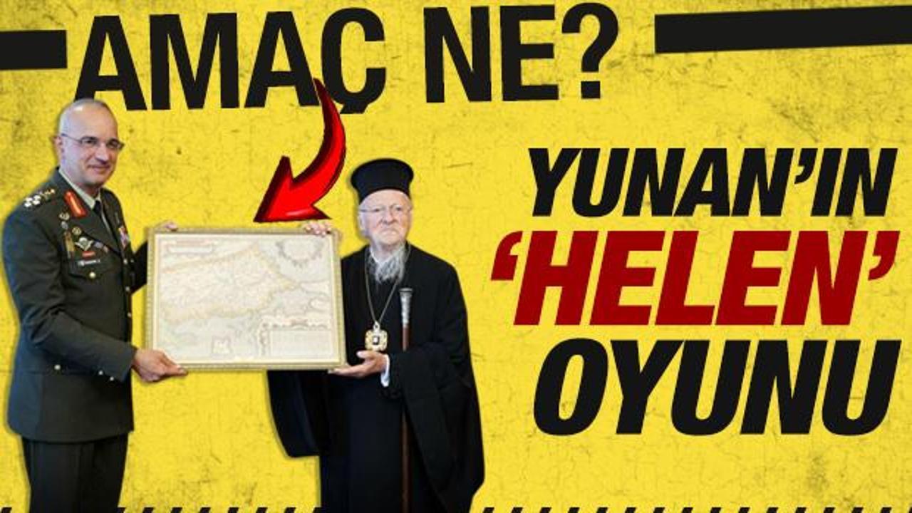 Yunan Genelkurmay Başkanı'ndan kışkırtan hamle! Fener Rum Patriğine skandal hediye