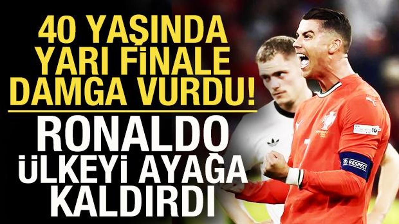 40 yaşında yarı finale damga vurdu! Ronaldo &uuml;lkeyi ayağa kaldırdı