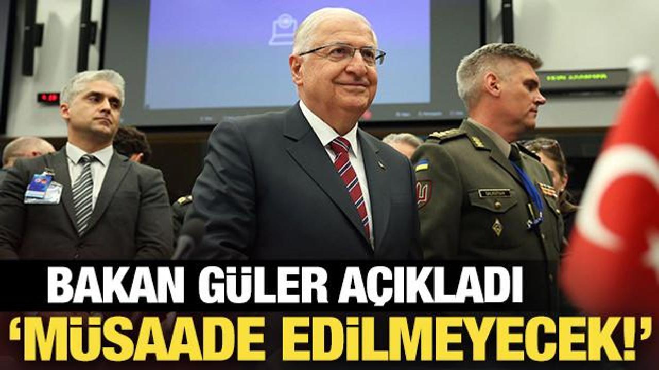 Bakan Güler'den son dakika mesajı: Müsaade edilmeyecek!