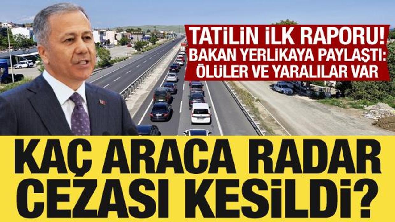 Bakan Yerlikaya, bayramın acı bilan&ccedil;osunu paylaştı