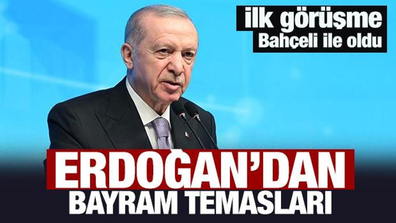 Başkan Erdoğan'dan bayram temasları: Liderlerle peş peşe görüşmeler