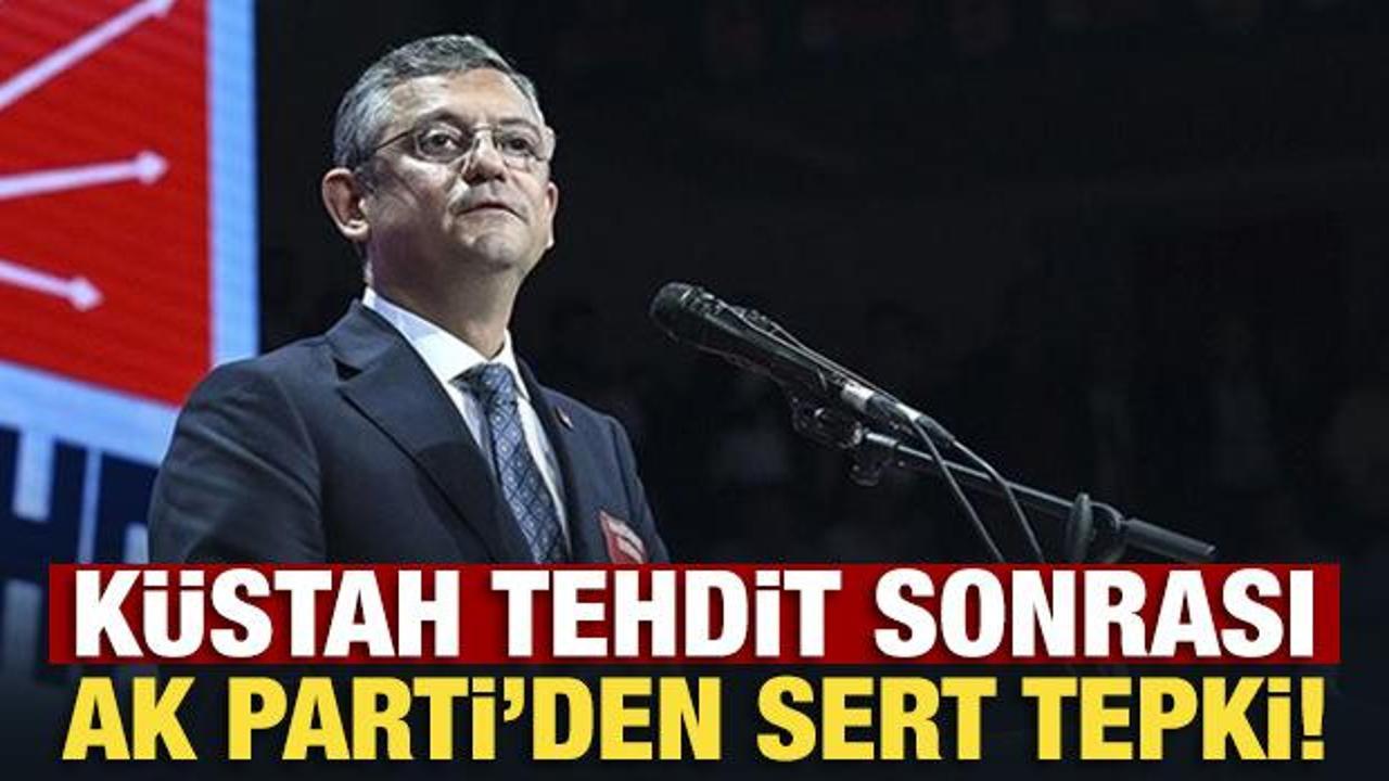 Başsavcısı Akın Gürlek'e yönelik küstah tehdit! AK Parti'den Özgür Özel'e sert tepki!