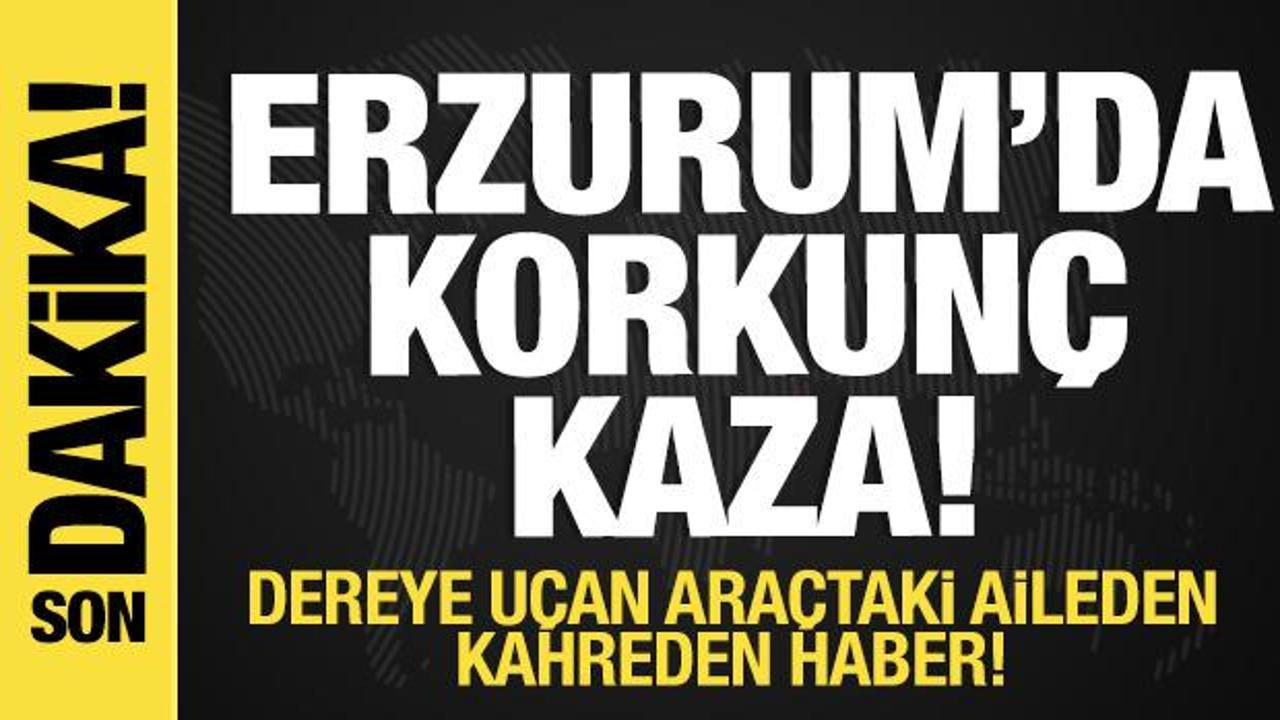 Erzurum'da korkunç kaza! Can kayıpları var!