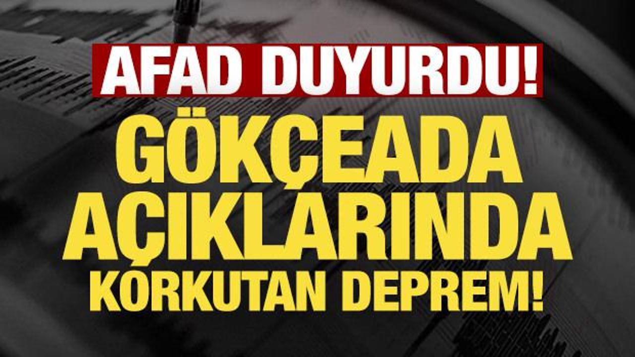 G&ouml;k&ccedil;eada a&ccedil;ıklarında 5,2 b&uuml;y&uuml;kl&uuml;ğ&uuml;nde deprem!