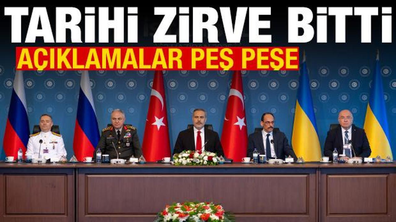 İstanbul'da barış zirvesi: Rusya ve Ukrayna görüşmesi sona erdi