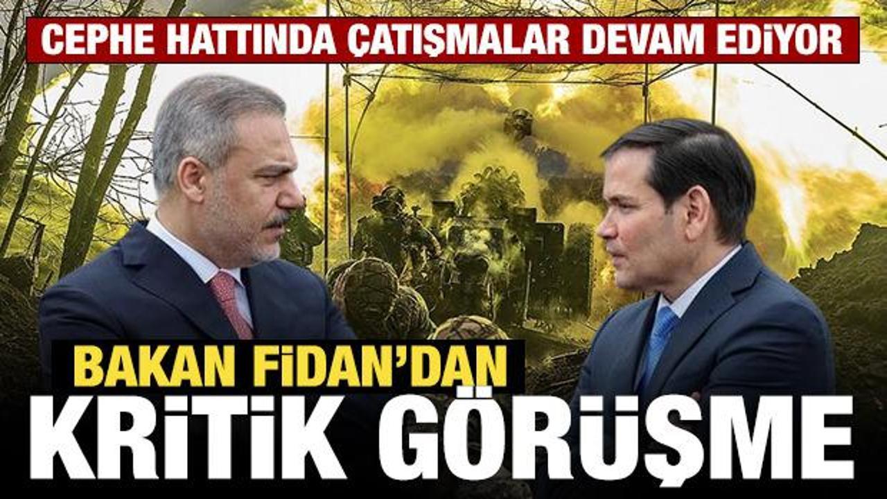 Son Dakika: Bakan Fidan, ABD'li mevkidaşıyla görüştü