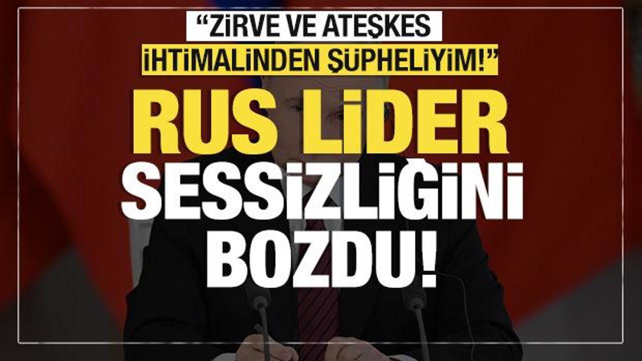 Son dakika... Putin sessizliğini bozdu: Ateşkes suya mı düştü?