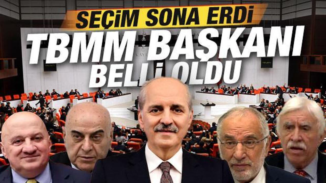 Son dakika: TBMM Başkanı yeniden Numan Kurtulmuş seçildi