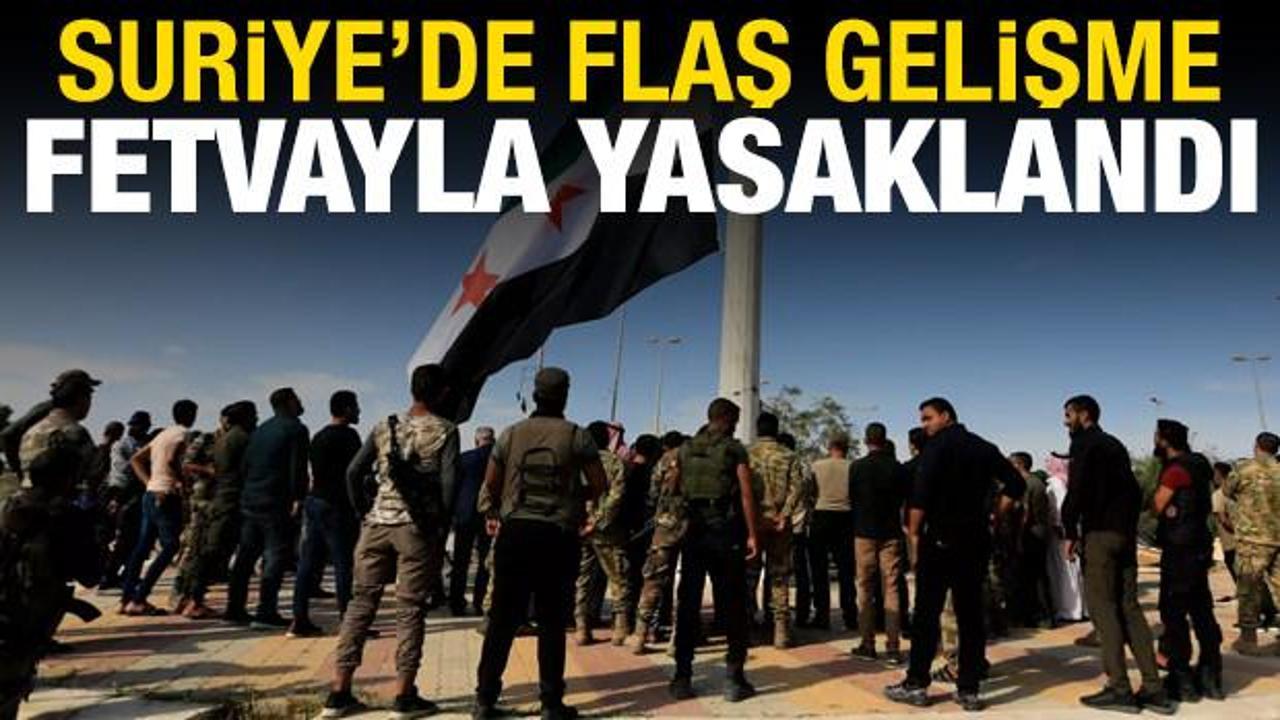 Suriye'de intikam fetvayla yasaklandı