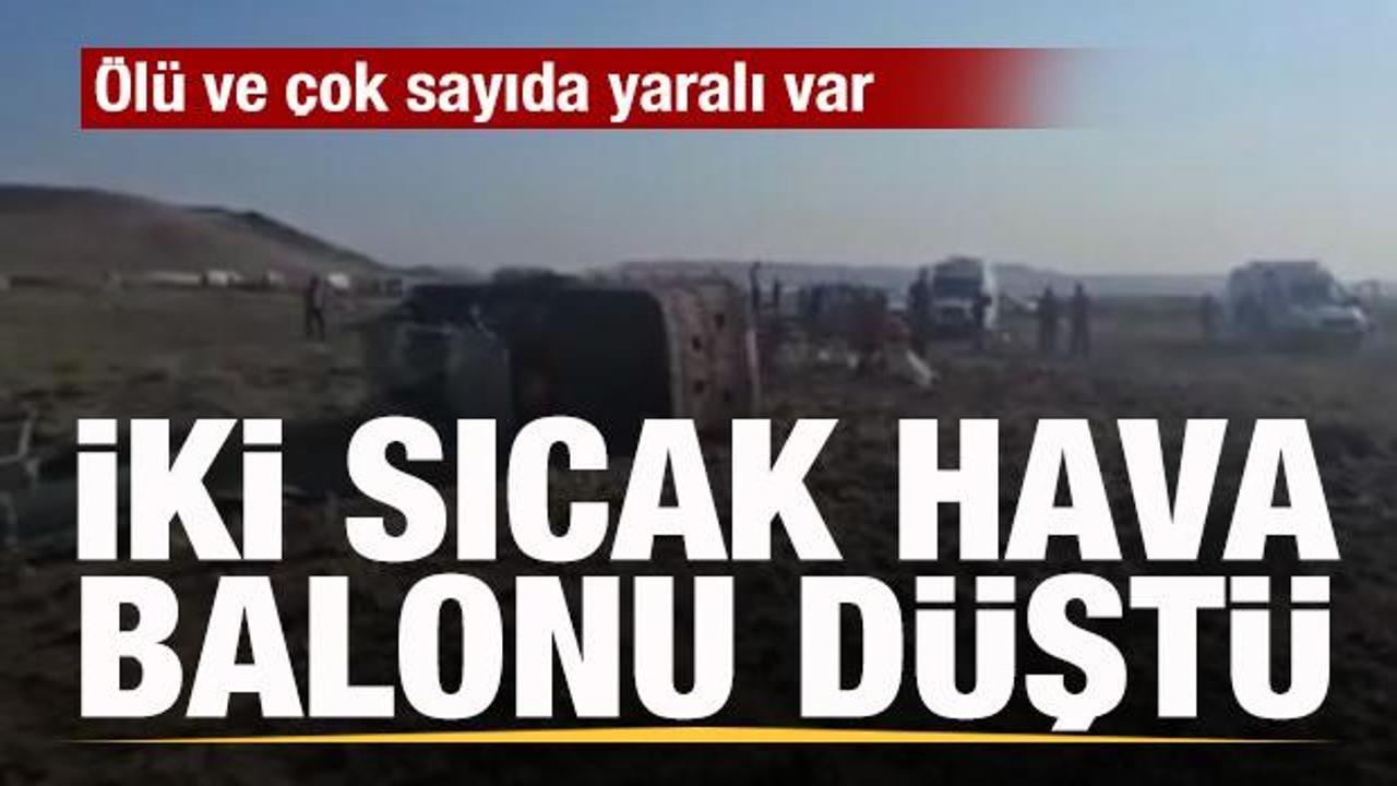 Aksaray&rsquo;da 2 sıcak hava balonu d&uuml;şt&uuml;: &Ouml;l&uuml; ve &ccedil;ok sayıda yaralı var