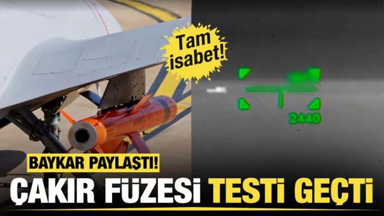 Bayraktar AKINCI'dan ÇAKIR füzesiyle başarılı test