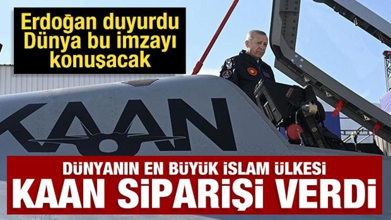 Dünya Türkiye'yi konuşacak! Erdoğan duyurdu: 48 adet dev KAAN savaş uçağı satın alacaklar