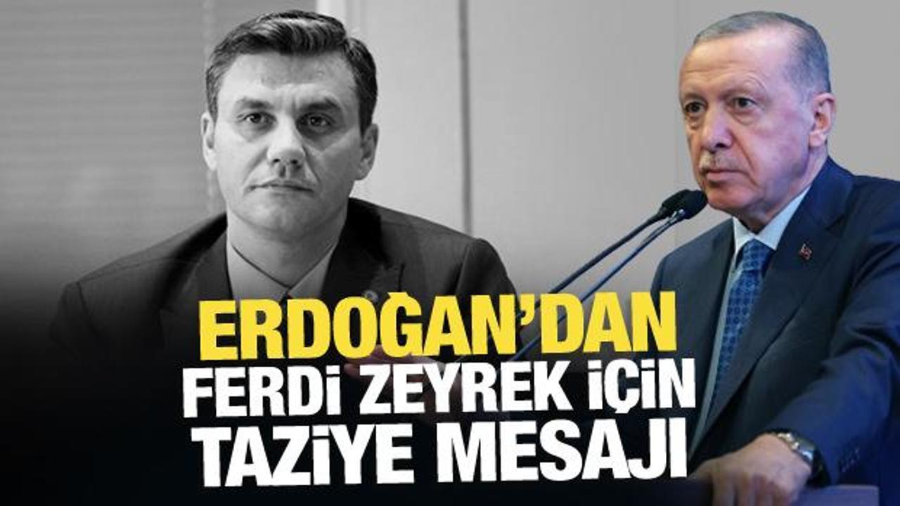 Erdoğan'dan Ferdi Zeyrek için taziye mesajı