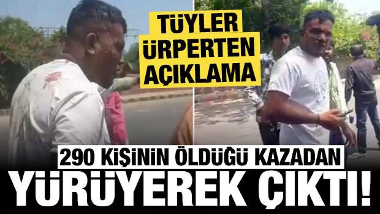 Hindistan'da 290 kişinin &ouml;ld&uuml;ğ&uuml; u&ccedil;ak kazasından y&uuml;r&uuml;yerek &ccedil;ıktı: T&uuml;yler &uuml;rperten a&ccedil;ıklama