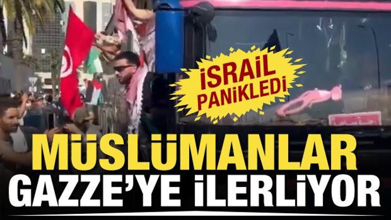 Konvoylar Gazze sınırına akın ediyor! İsrail panikledi