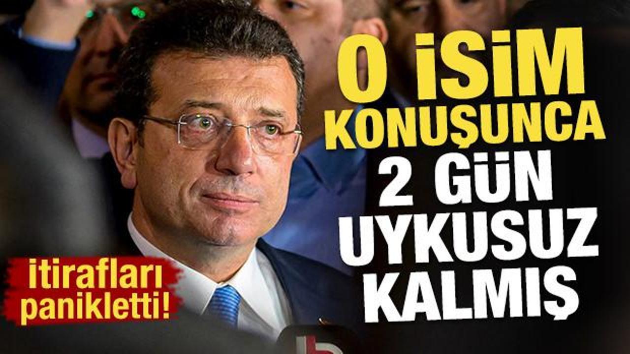 O isim konuşunca İmamoğlu 2 gün uykusuz kalmış