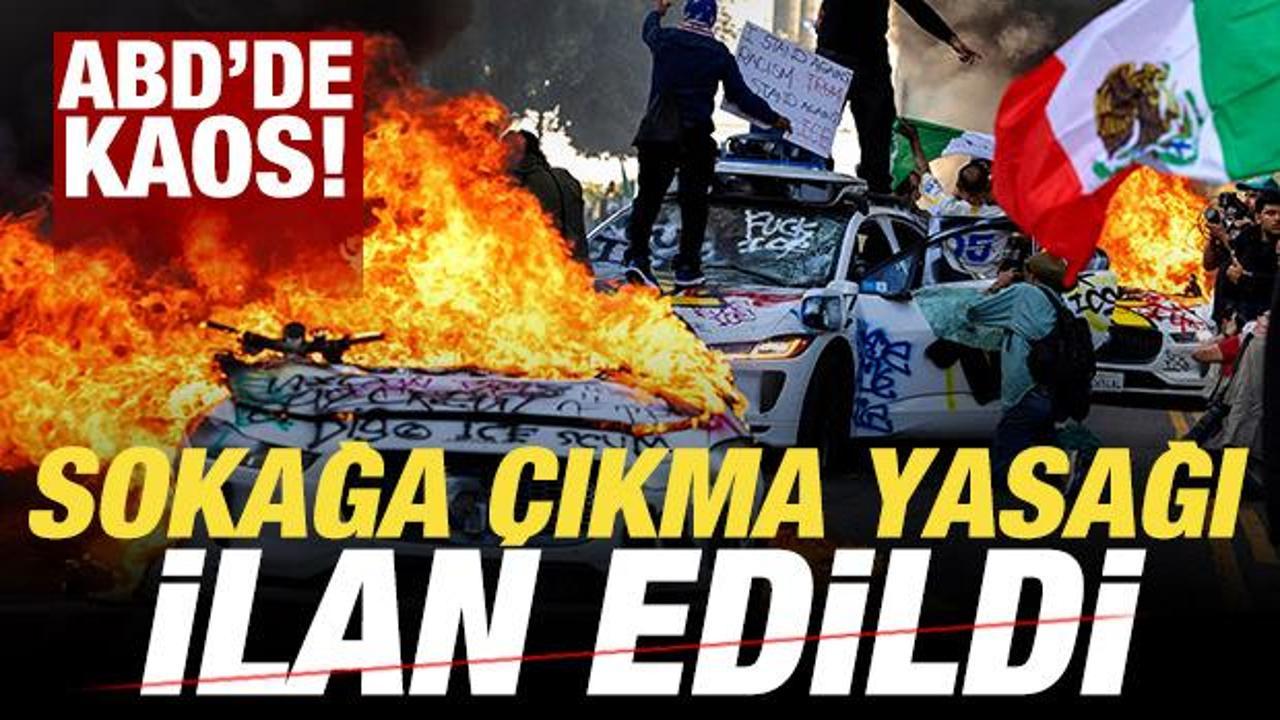Son dakika: ABD'de kaos! Los Angeles'ta sokağa &ccedil;ıkma yasağı ilan edildi