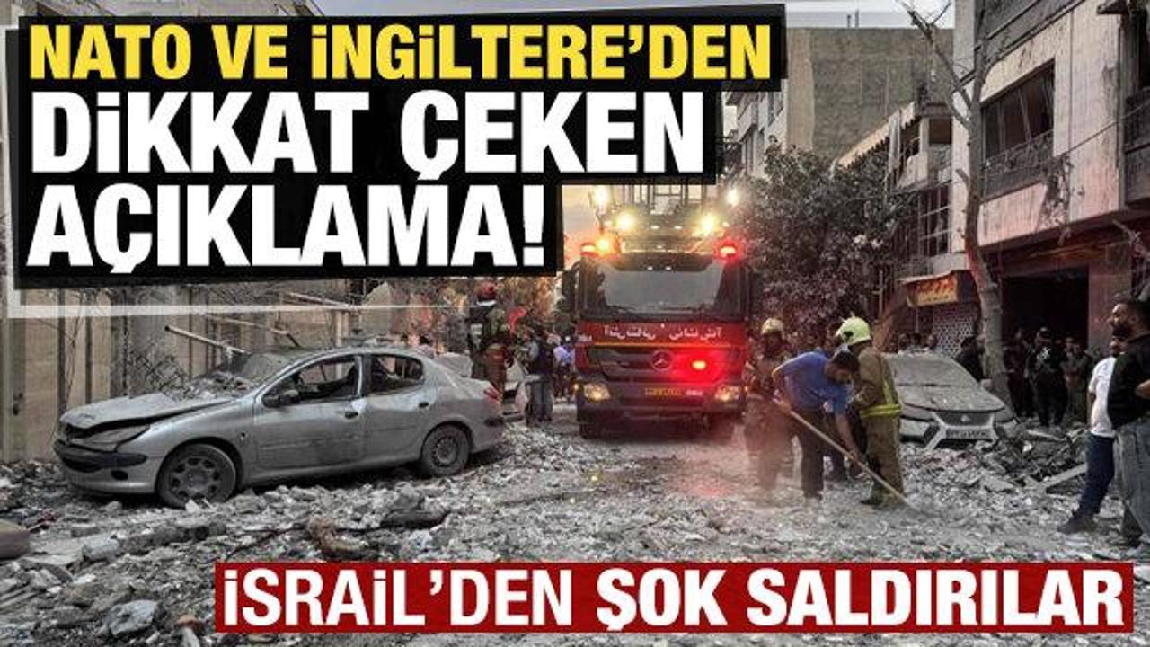 Son dakika: İsrail saldırıları sonrası NATO ve İngiltere'den dikkat çeken açıklamalar!