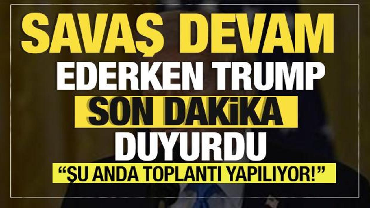 Trump'tan son dakika İran-İsrail savaşı açıklaması: Görüşme yapılıyor... Barış olacak!