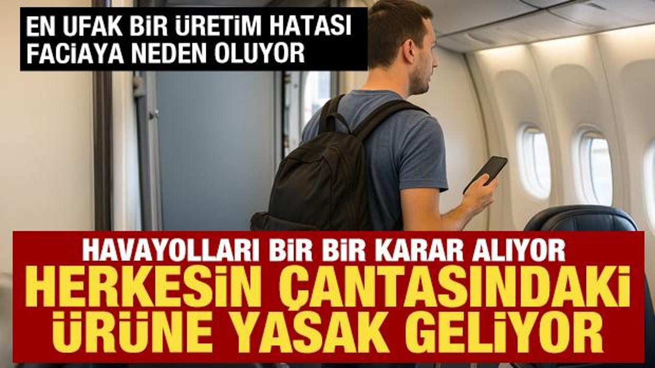 U&ccedil;aklarda powerbank kullanımına yasak geliyor