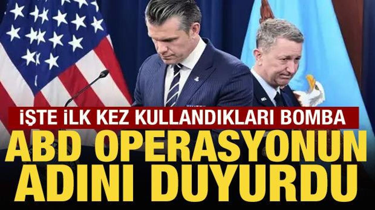 ABD ilk kez sığınak delici bomba kullandı! Pentagon operasyonun adını a&ccedil;ıkladı