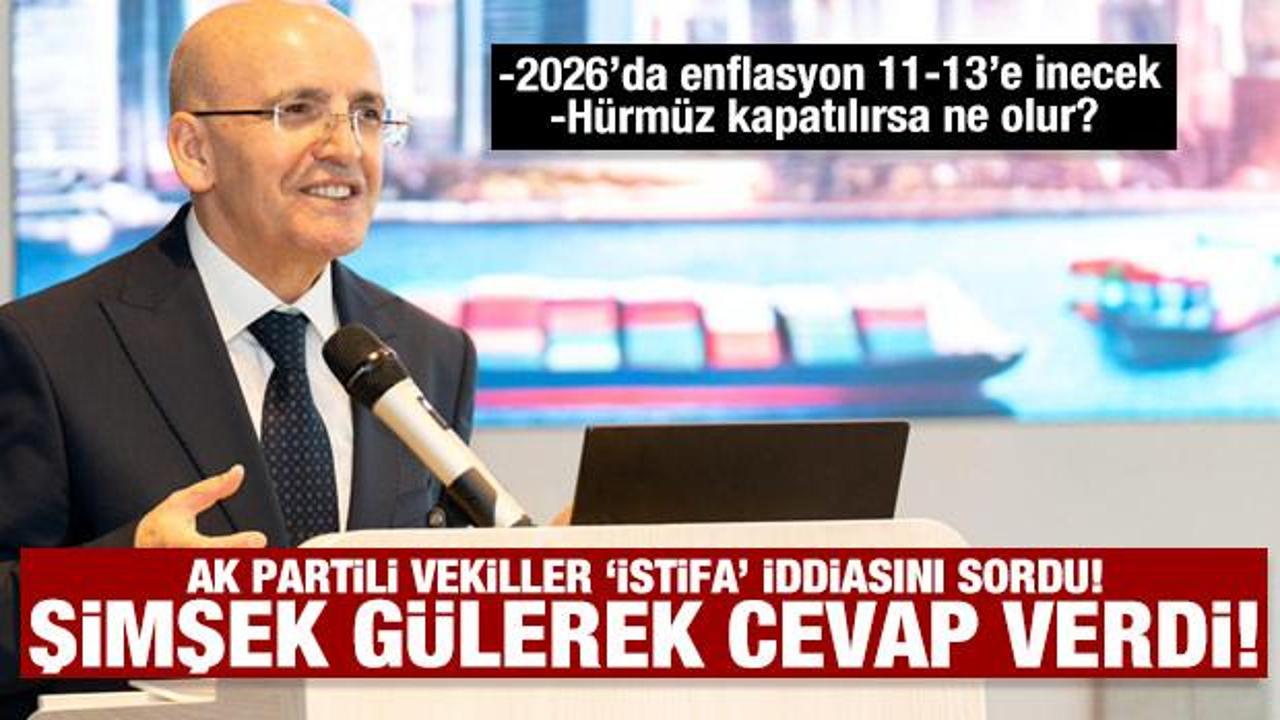 AK Partili vekiller Bakan Şimşek’e “istifa” iddialarını sordu: 'Gülüyorum'