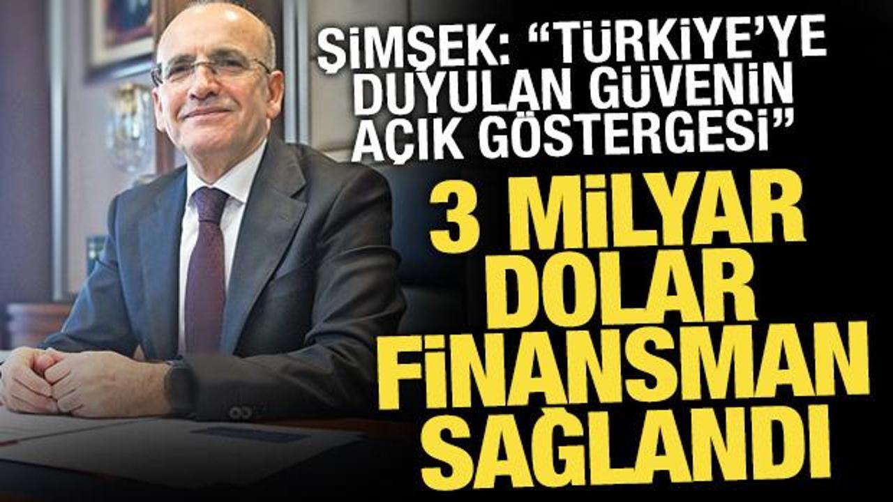 Bakan Şimşek: Kamu sekt&ouml;r&uuml; bu yıl 3 milyar dolar finansman sağladı