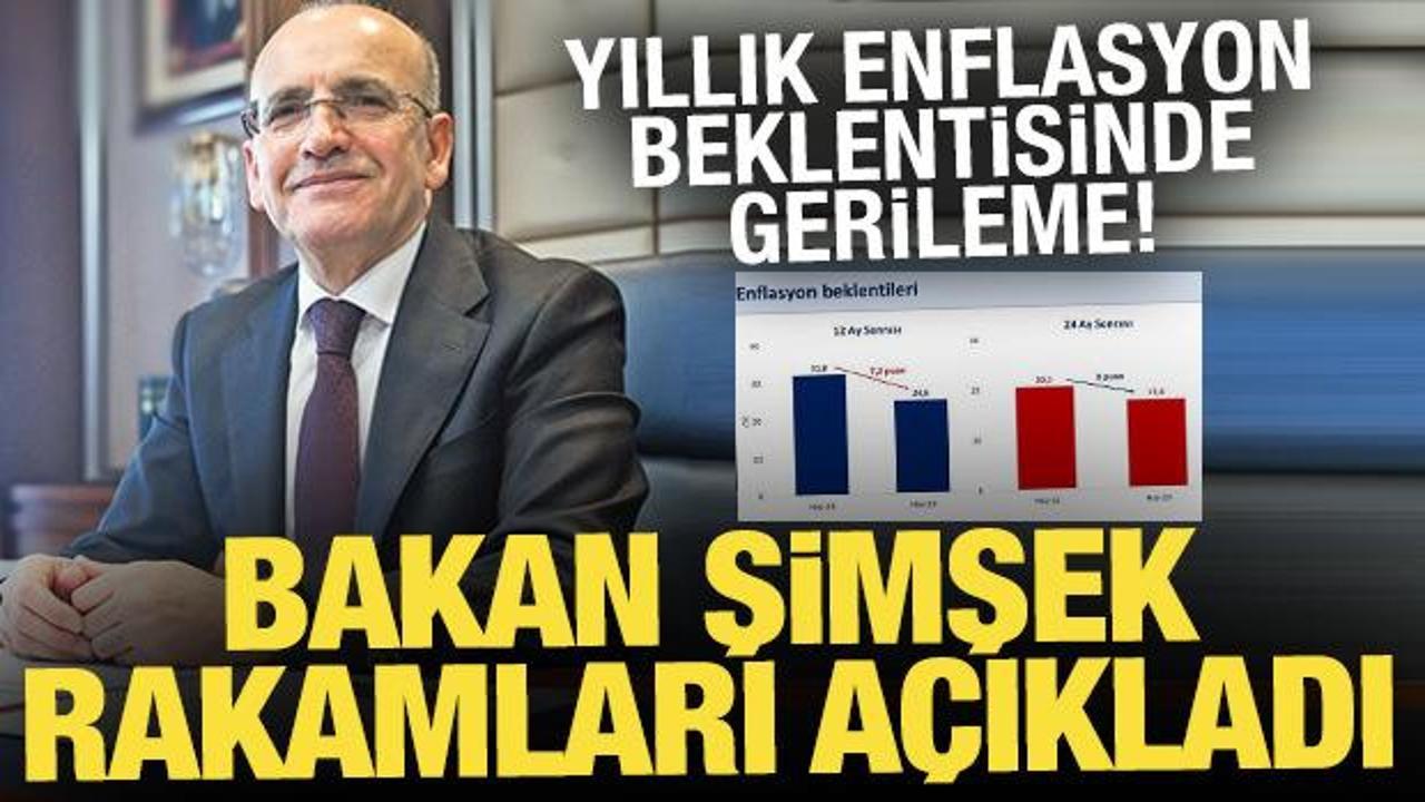 Bakan Şimşek'ten enflasyon açıklaması