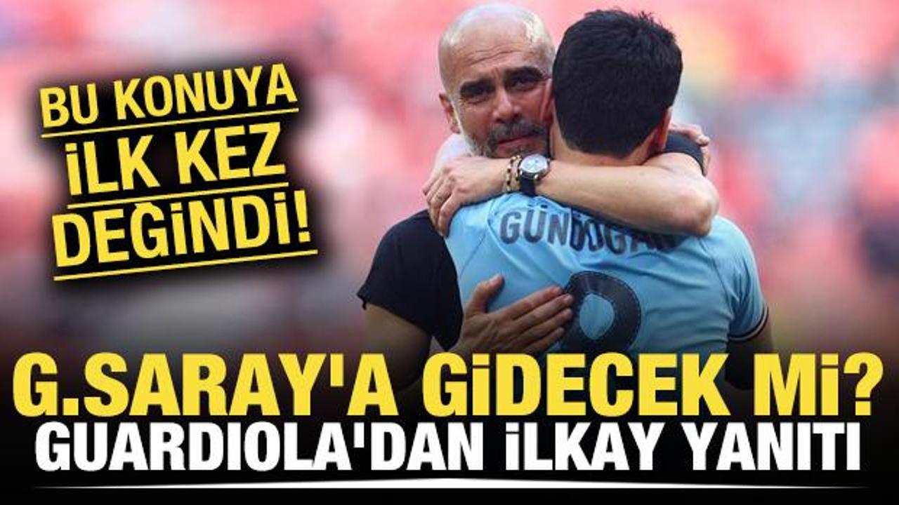 Bu konuya ilk kez değindi: Galatasaray'a gidecek mi? Guardiola'dan İlkay Gündoğan yanıtı