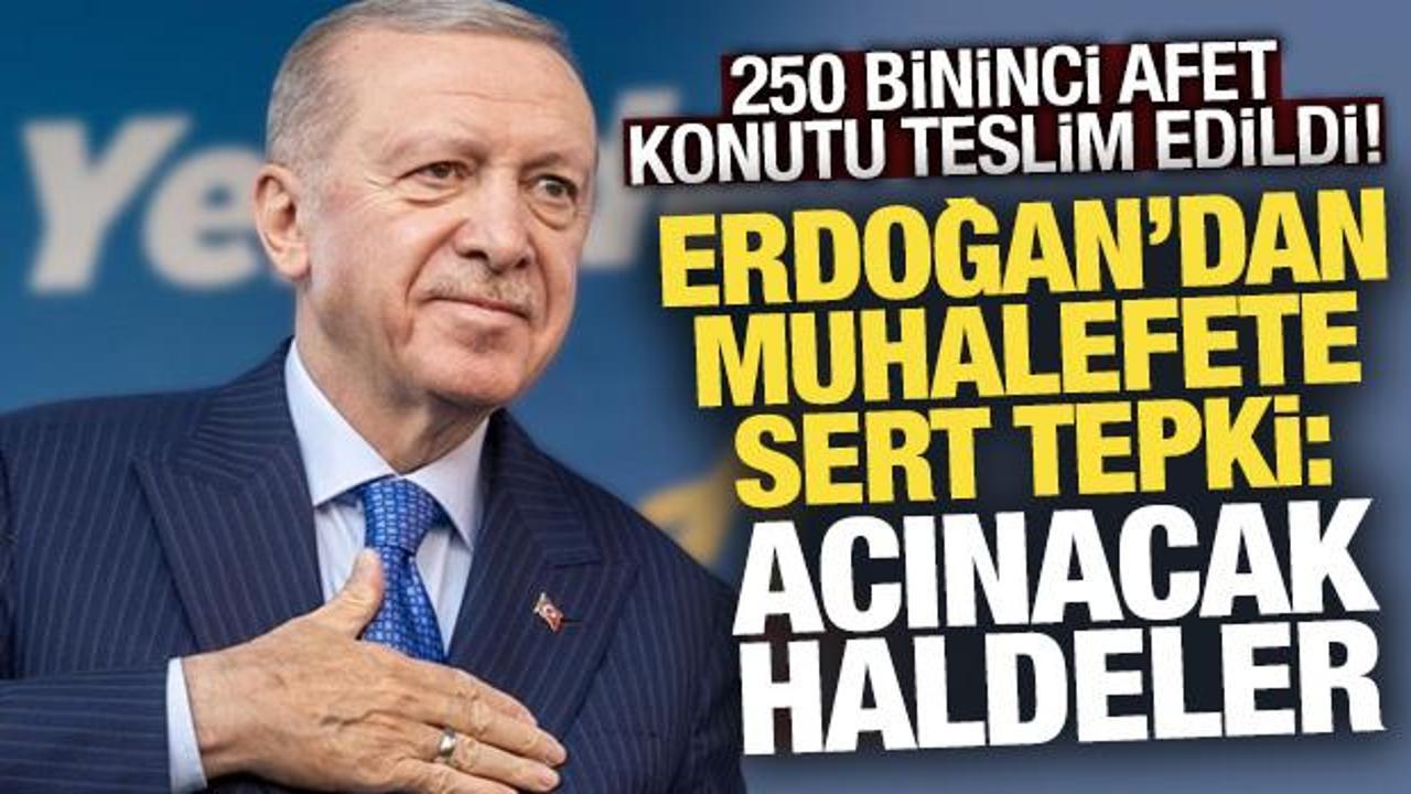Erdoğan: Depremin açtığı yaraları sarma derdindeyiz