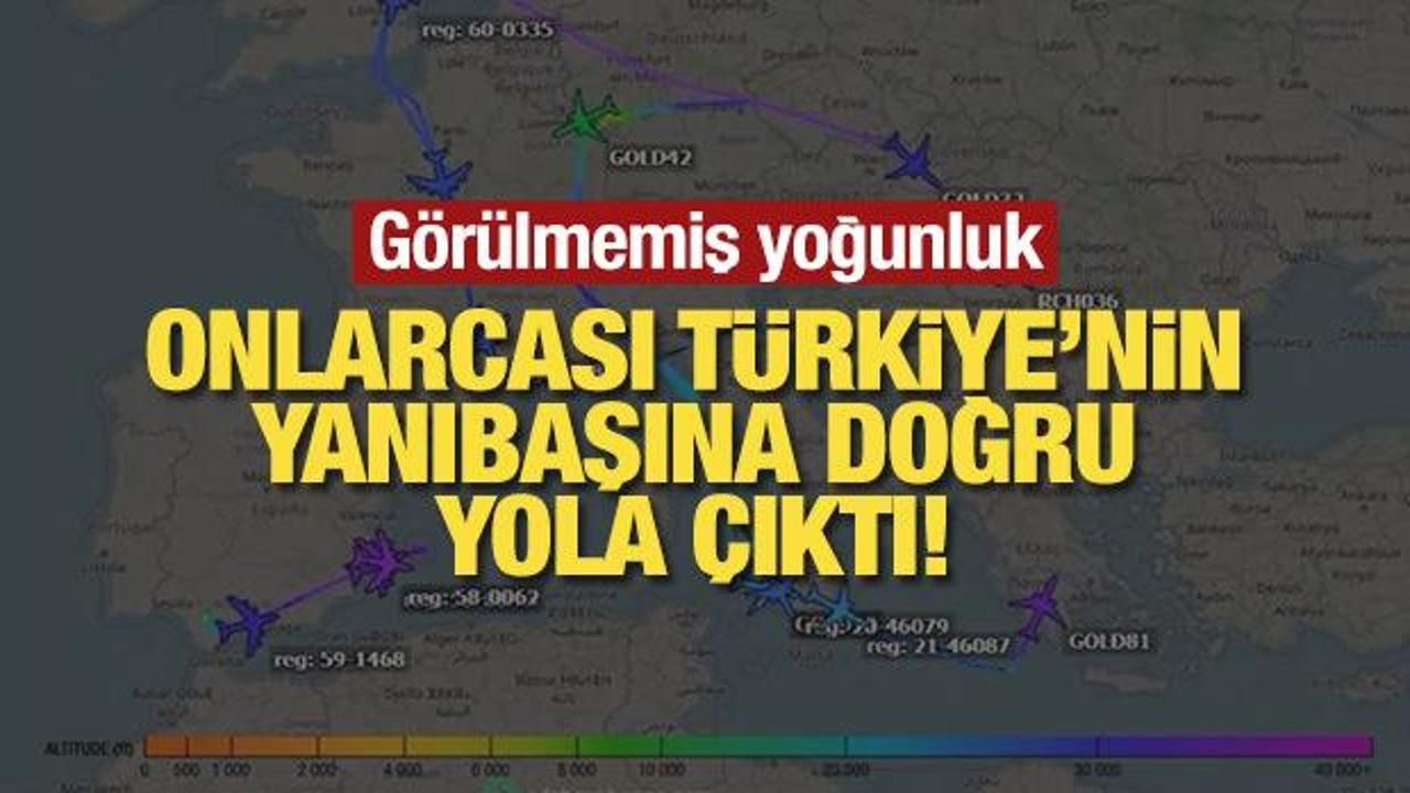 Onlarcası yola çıktı! Radar görüntüleri görülmemiş yoğunluk