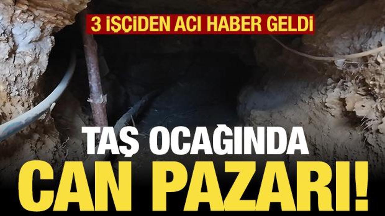 Erzurum'da oltu taşı ocağında g&ouml;&ccedil;&uuml;k: 3 kişi &ouml;ld&uuml;!