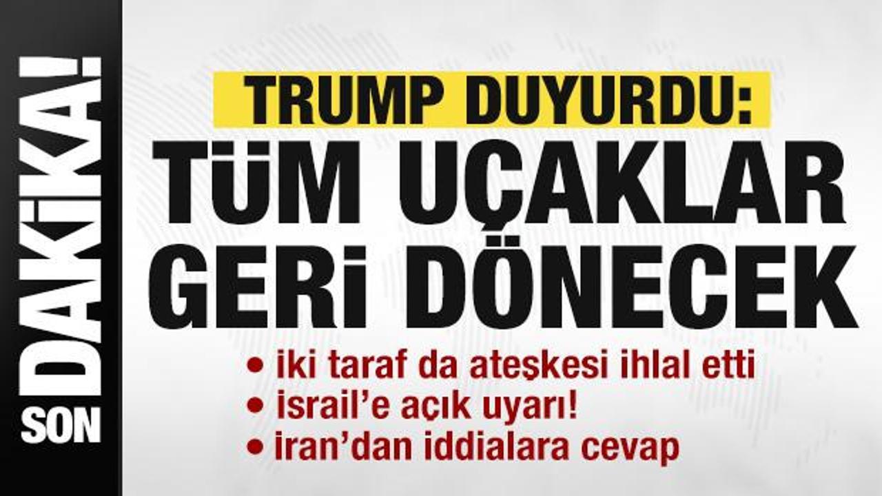 İsrail-İran savaşında ateşkes yalan oldu! Trump'tan yeni açıklama! Çok sert tepki gösterdi
