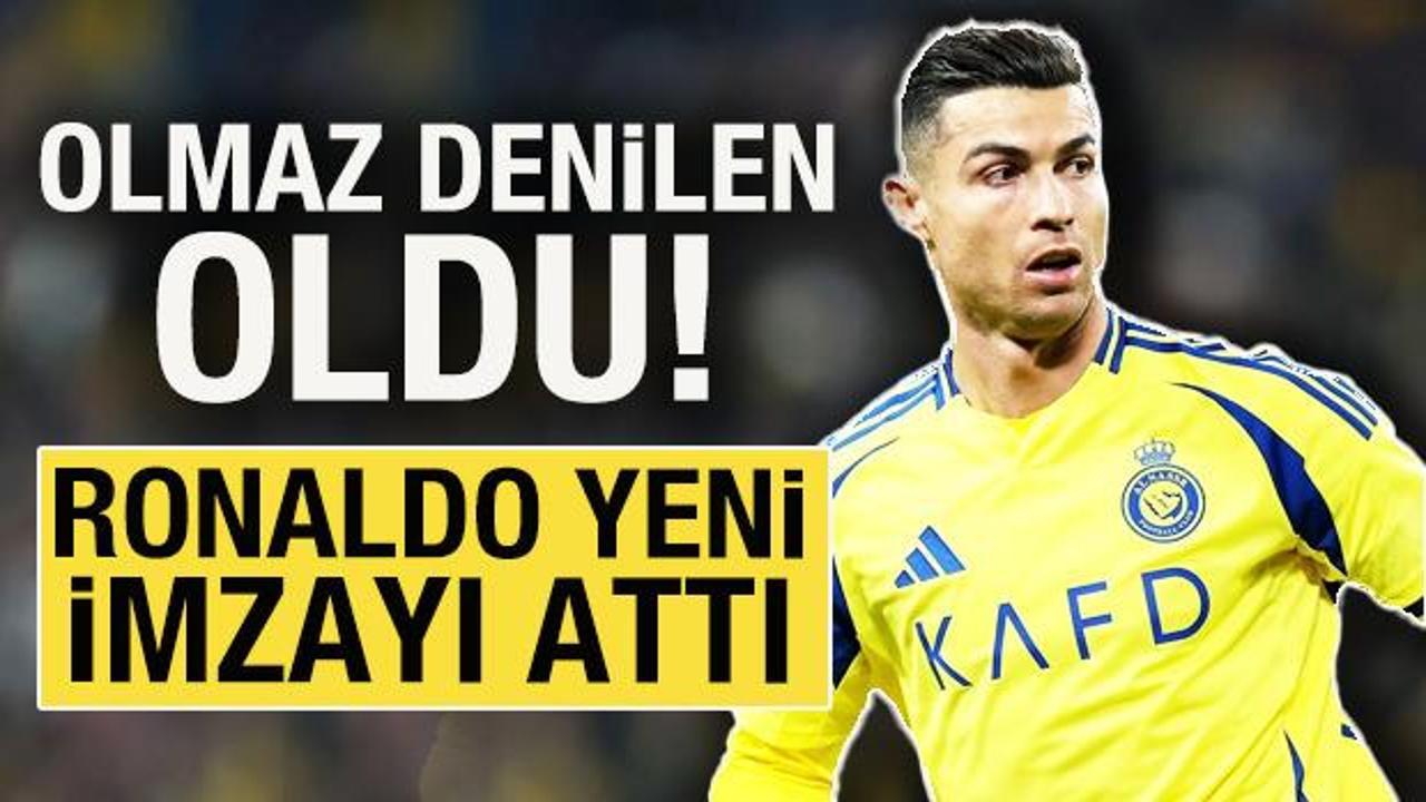 Olmaz denilen oldu! Cristiano Ronaldo yeni imzayı attı