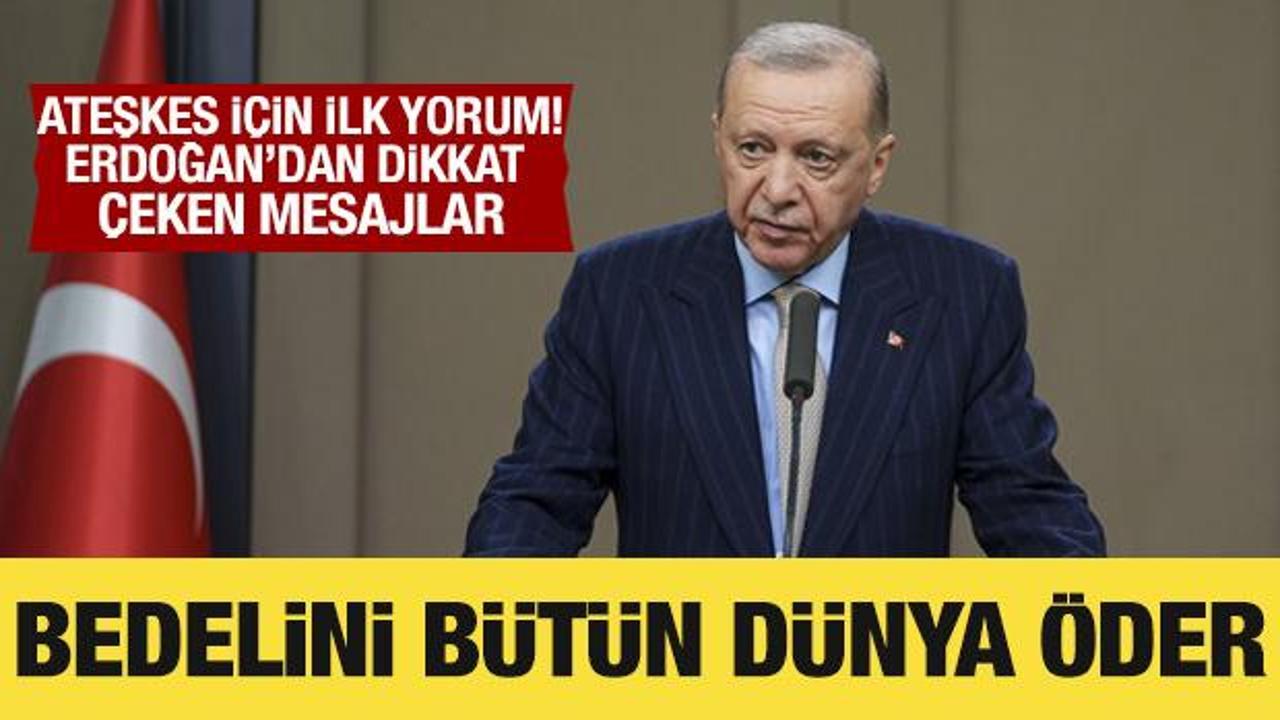Son Dakika: Cumhurbaşkanı Erdoğan'dan barış &ccedil;ağrısı: Yoksa bedelini b&uuml;t&uuml;n d&uuml;nya &ouml;der!