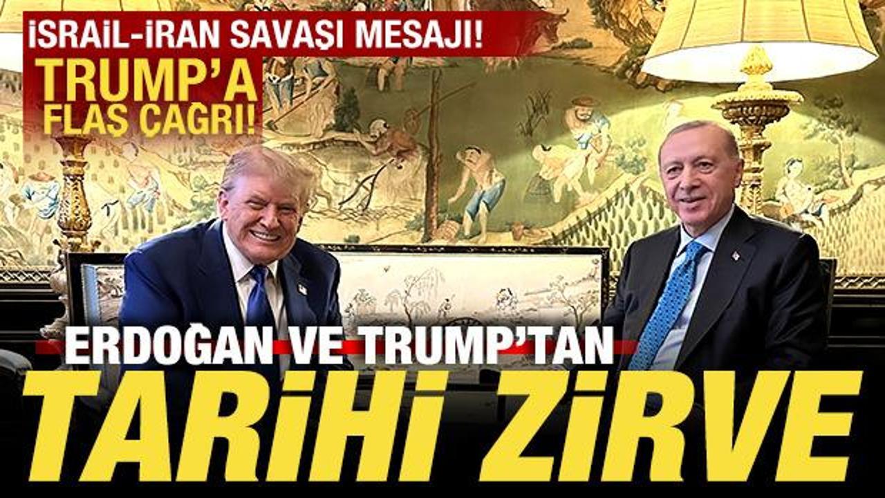Son dakika: Erdoğan ve Trump'tan Lahey'de tarihi zirve! Erdoğan'dan, Trump'a flaş &ccedil;ağrı