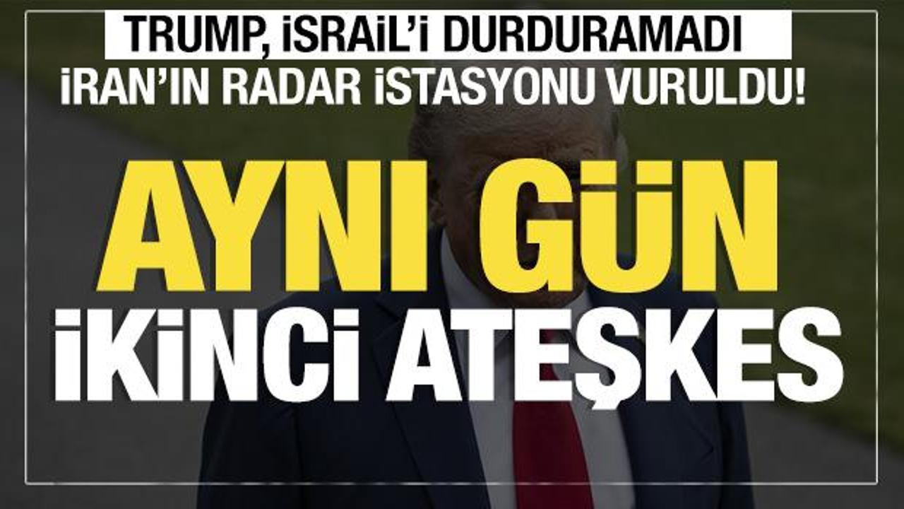Son dakika... Trump, İsrail'i durduramadı!  İran'ın radar istasyonu vuruldu!