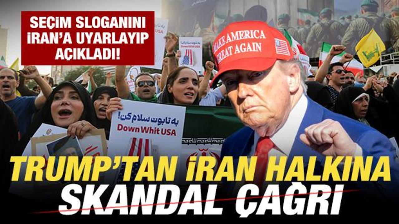 Son dakika: Trump'tan İran halkına skandal çağrı! Seçim sloganını İran'a uyarladı