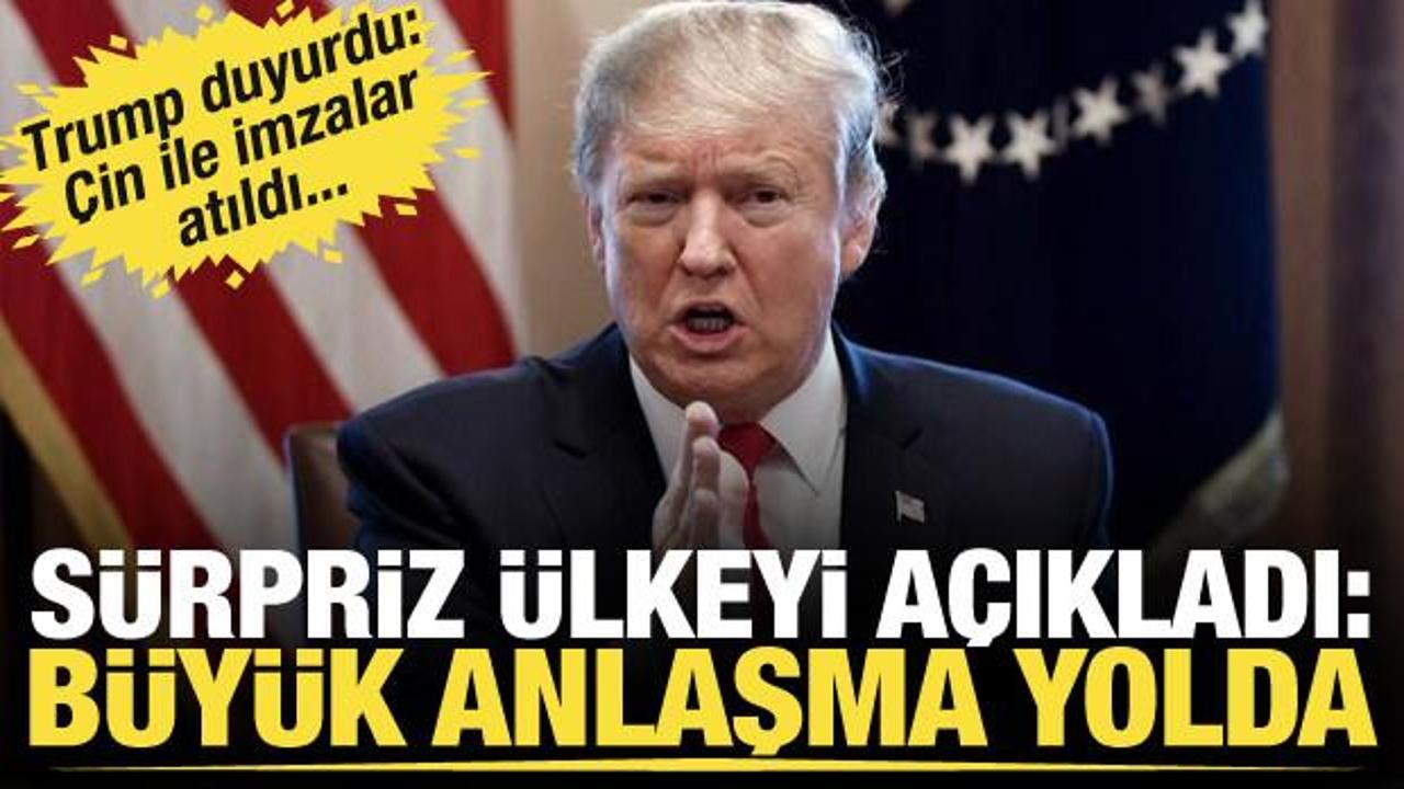 Trump duyurdu! Çin ile imzalar atıldı...