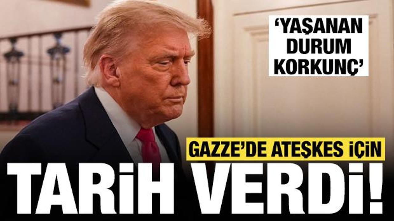 Trump'tan son dakika Gazze açıklaması: Ateşkes için tarih verdi!