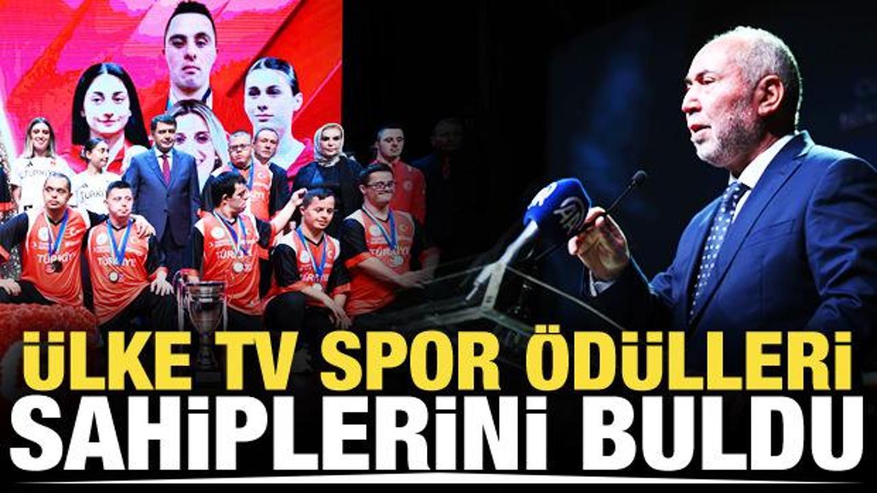Ülke TV 9. Spor&Spor Ödül Gecesi'nde Türk sporunun devleri ödüllerini aldı