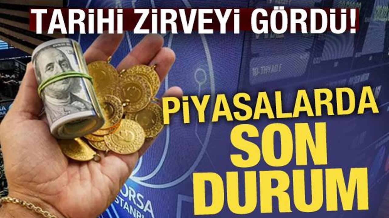  Altın, döviz ve Borsa'da rakamlar tırmanışa geçti!