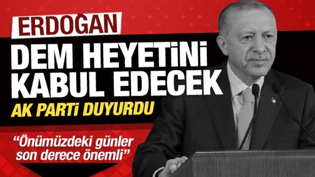 Cumhurbaşkanı Erdoğan haftaya DEM Parti heyetini kabul edecek: Ömer Çelik açıkladı