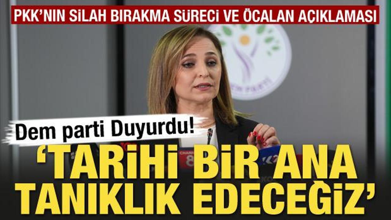 DEM Parti'den silah bırakma ve &Ouml;calan a&ccedil;ıklaması