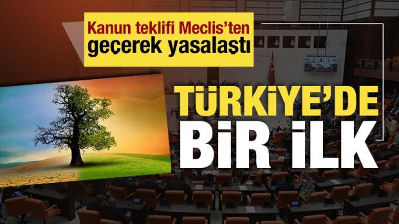 İklim Kanunu Teklifi Meclis'ten ge&ccedil;ti